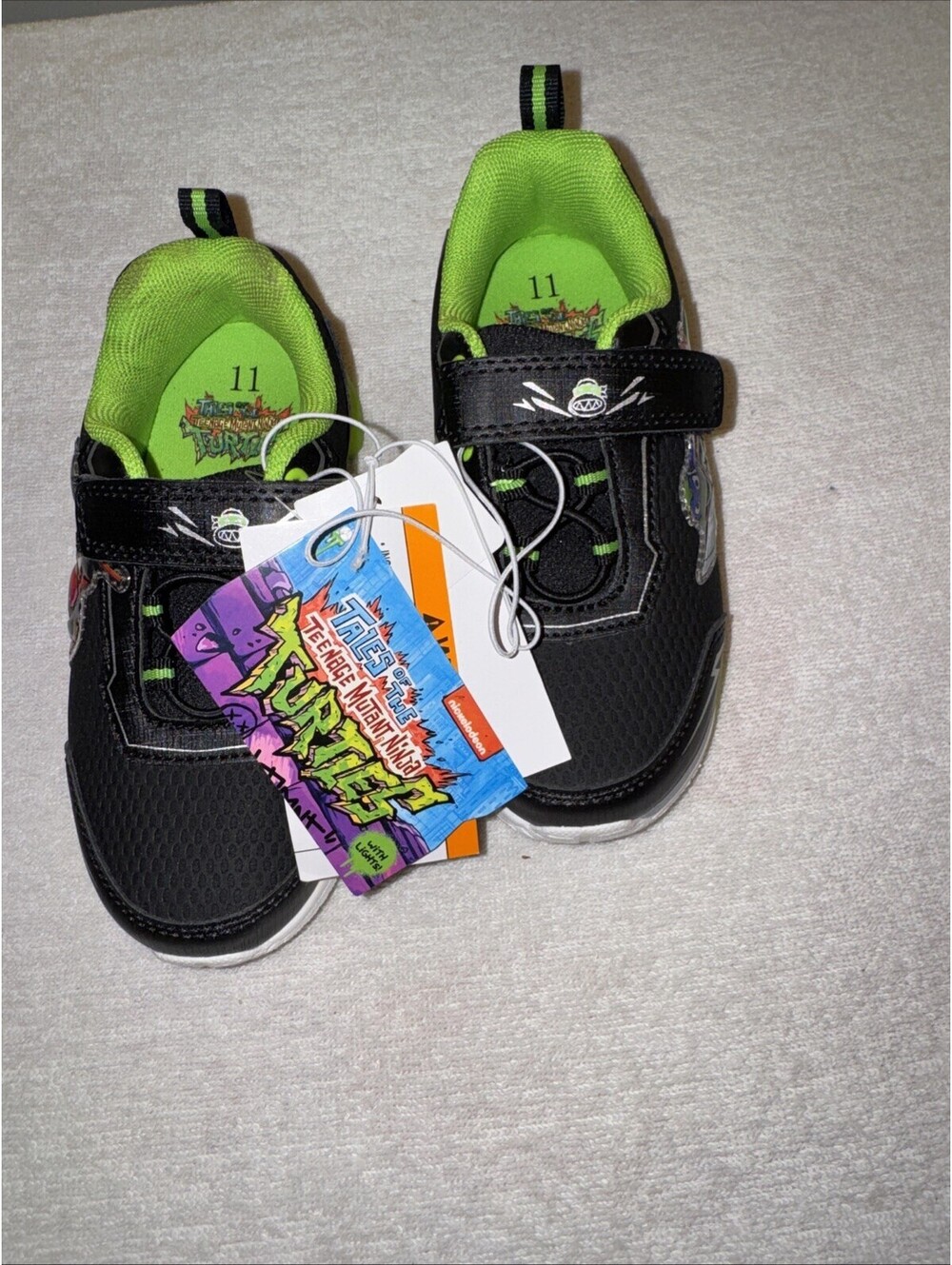 Toddler Disney TMNT Athletic Sneakers - Black 11T